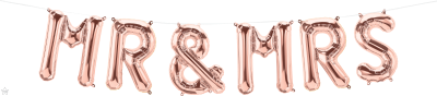 16 IN FOIL MR&MRS ROSE GOLD KIT AIR FIRLLED 1CTP