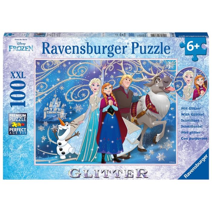 Ravensburger 100pc Glitter Puz Frozen Glitter Snow