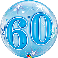22 INCH SINGLE BUBBLE STARBURST SPARK AGE 60 1CTP