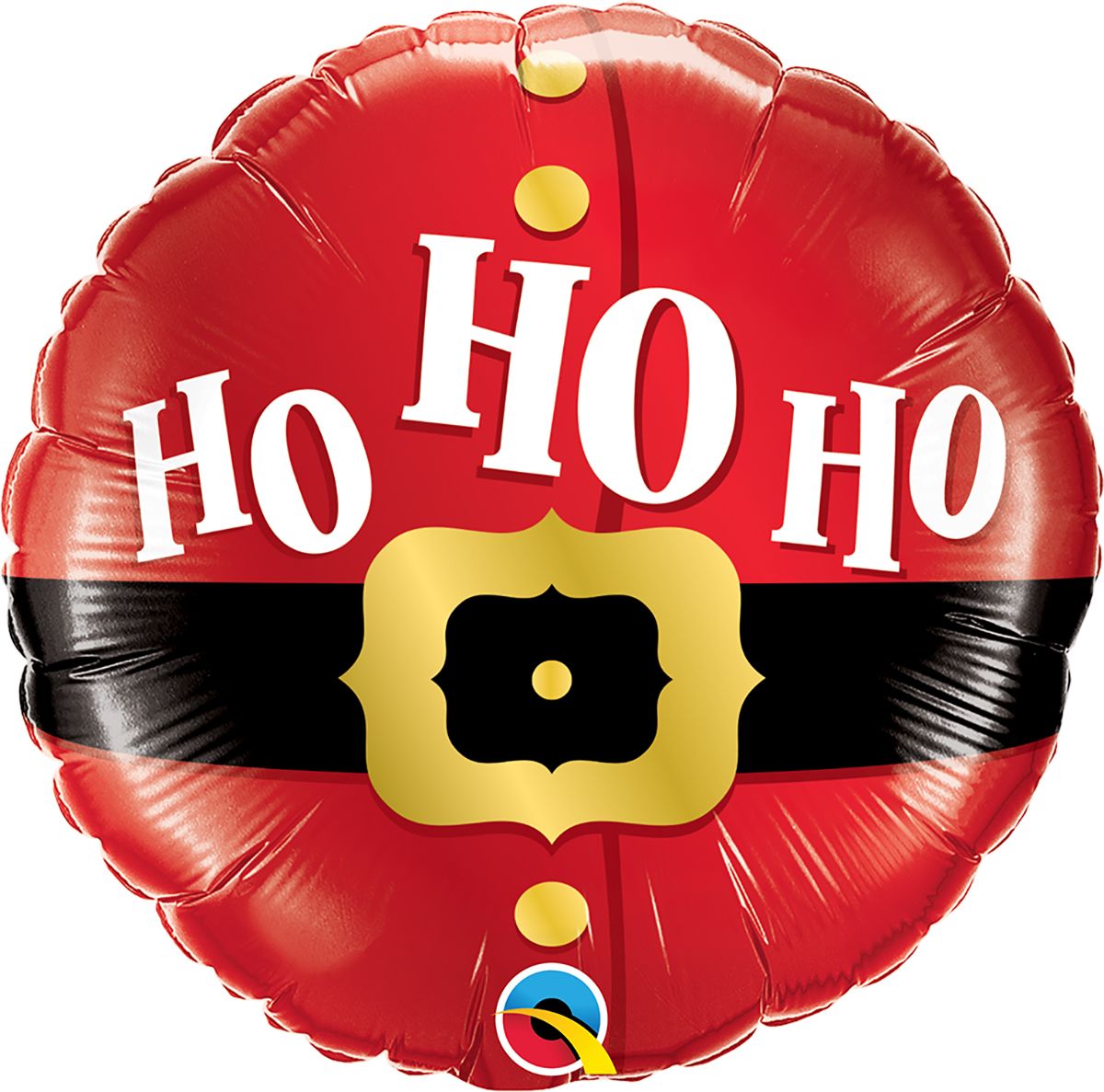 18 INCH FOIL RND HO HO HO SANTAS BELT 1CTP