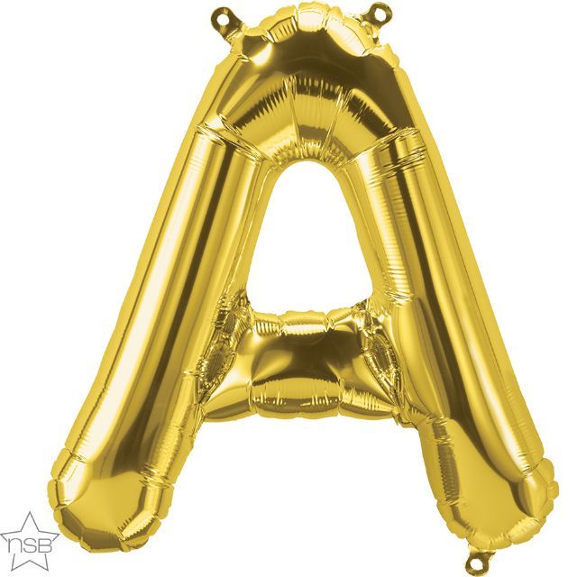 34 INCH FOIL GOLD LETTER A 1CTP