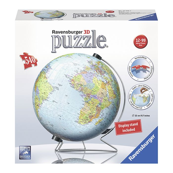 Ravensburger 540pc 3D Puzzle Ball The Earth