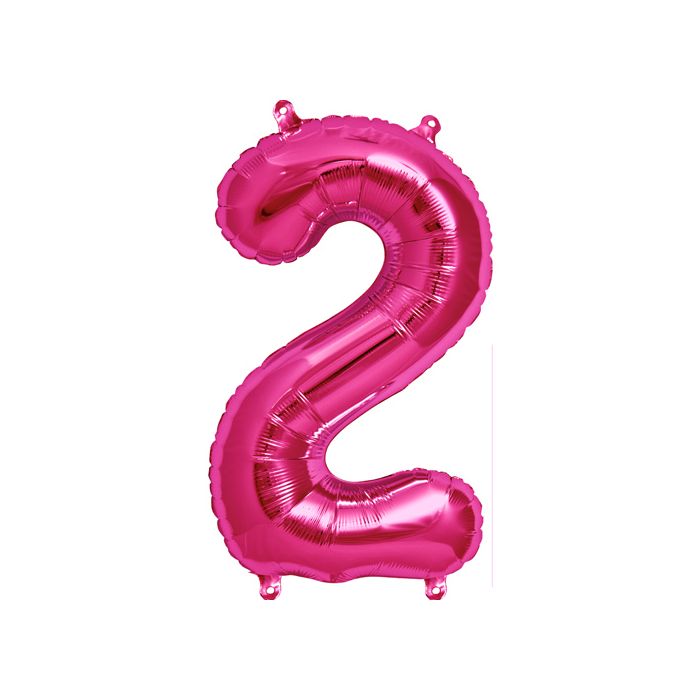 37 INCH AIR-HELIUM PINK FOIL BALLOON 2 1CTP