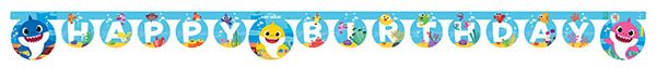BABY SHARK HAPPY BIRTHDAY DIE-CUT BANNER 1CTP