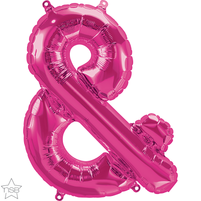 16 IN FOIL AMPERSAND MAGENTA AIR FILLED 1CTP