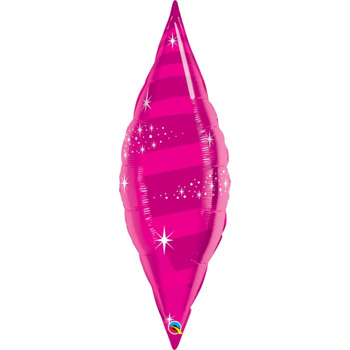 38 INCH FOIL TAPER SWIRL -MAGENTA 1CTL