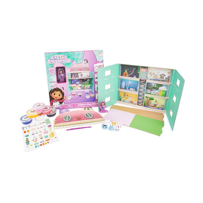 Gabbys Dollhouse DIY Clay Cats And Dollhouse Set