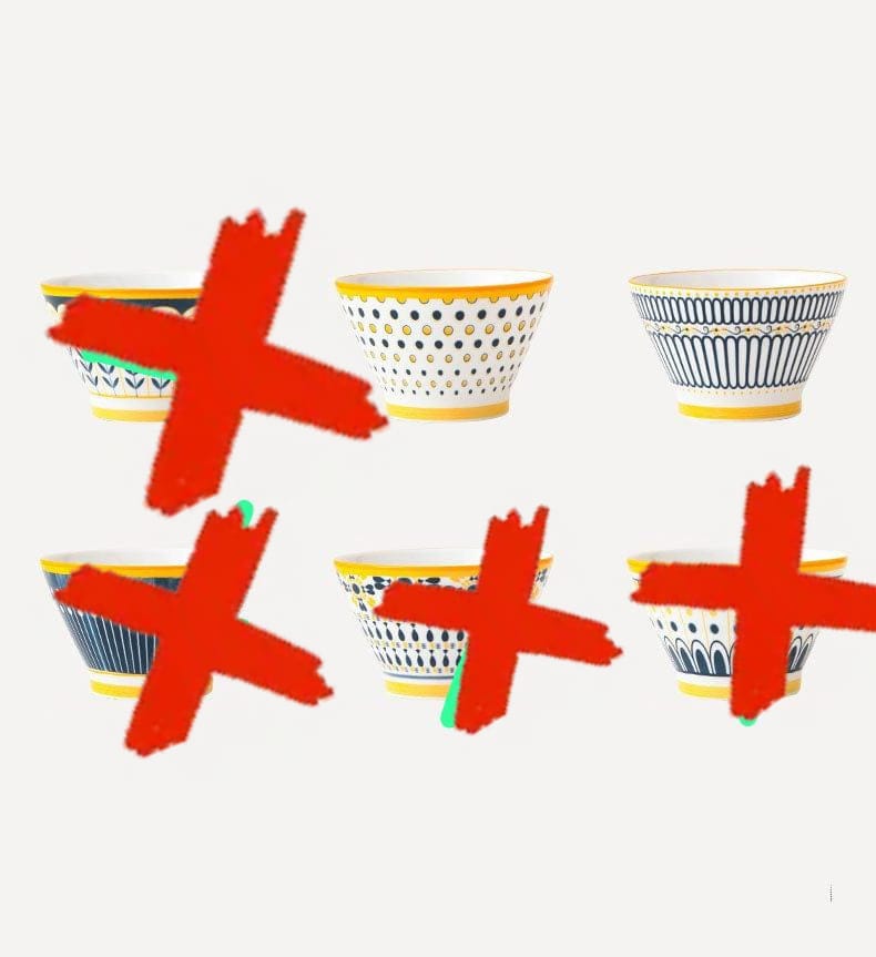 Set Of 4Pcs Ceramic Rice Bowl