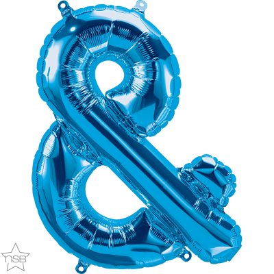 16 IN FOIL AMPERSAND BLUE AIR FILLED 1CTP