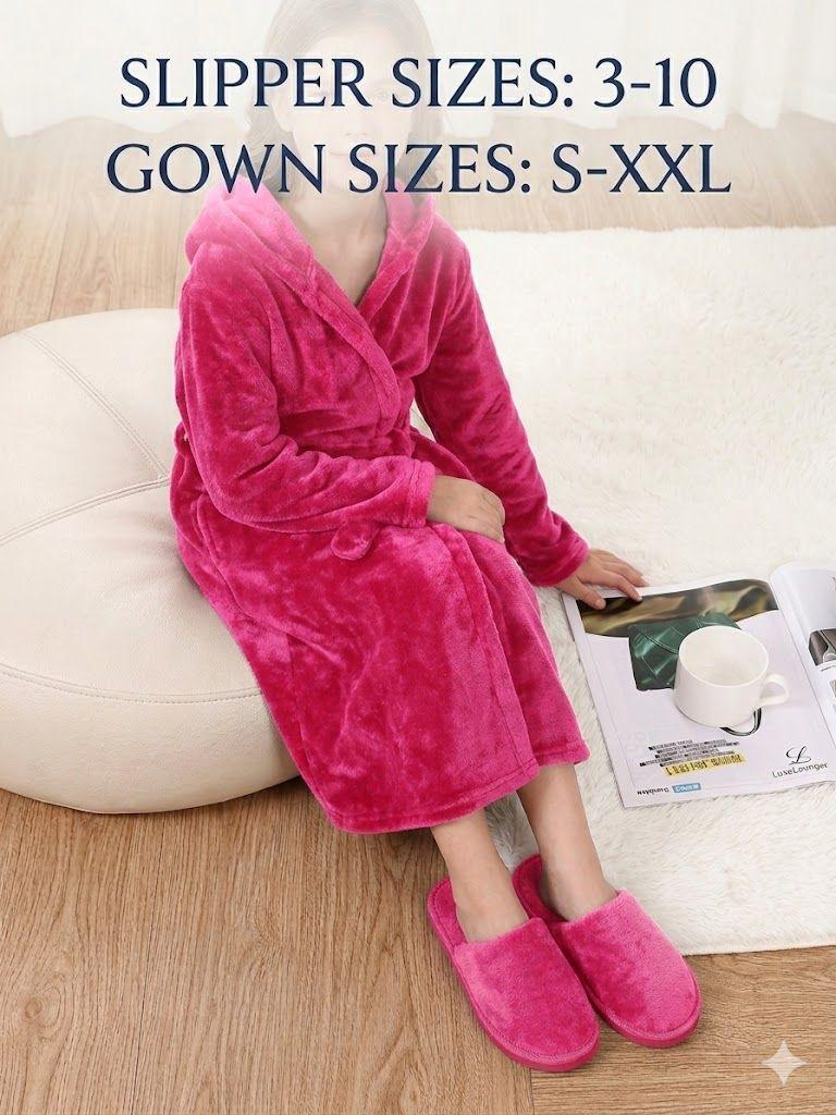 Gown And Slipper Combo