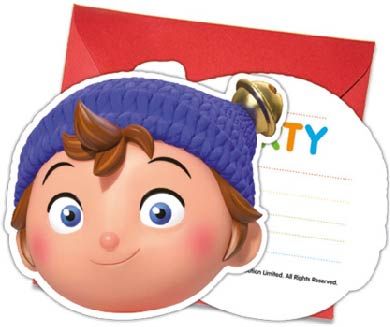 NODDY DIE CUT INVITES&ENVELOPES 6CT