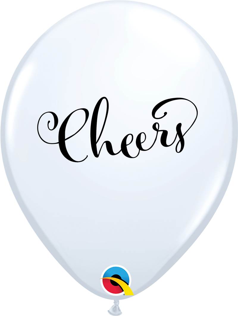 11 INCH LATEX RND CHEERS 50CTP