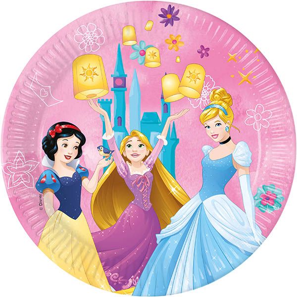 PRINCESS LIVE YOUR STORY PAPER PLTES 23CM 8CT