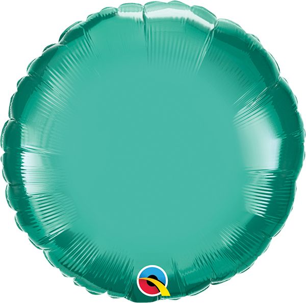 18 INCH FOIL RND CHROME GREEN 1CTP