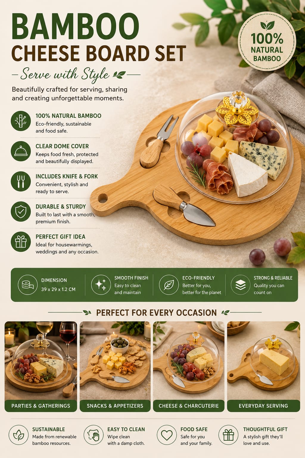 Bamboo Serving Tray