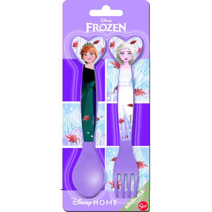 Frozen Autumn Leaves 2 Piece PP Cutlery Set