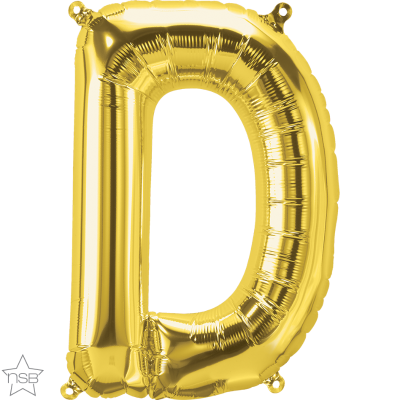 34 INCH FOIL GOLD LETTER D 1CTP