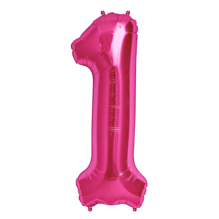 37 INCH AIR-HELIUM PINK FOIL BALLOON 1 1CTP