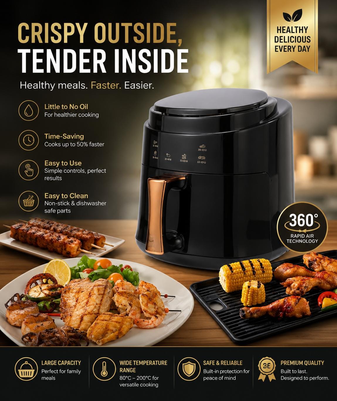 8L Silvercrest Airfryer