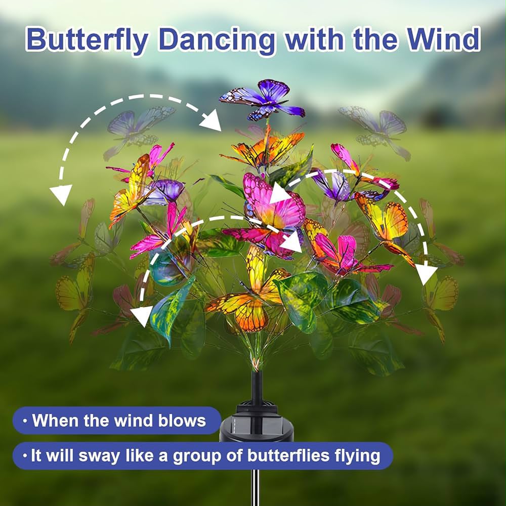 Solar Butterfly Garden Light