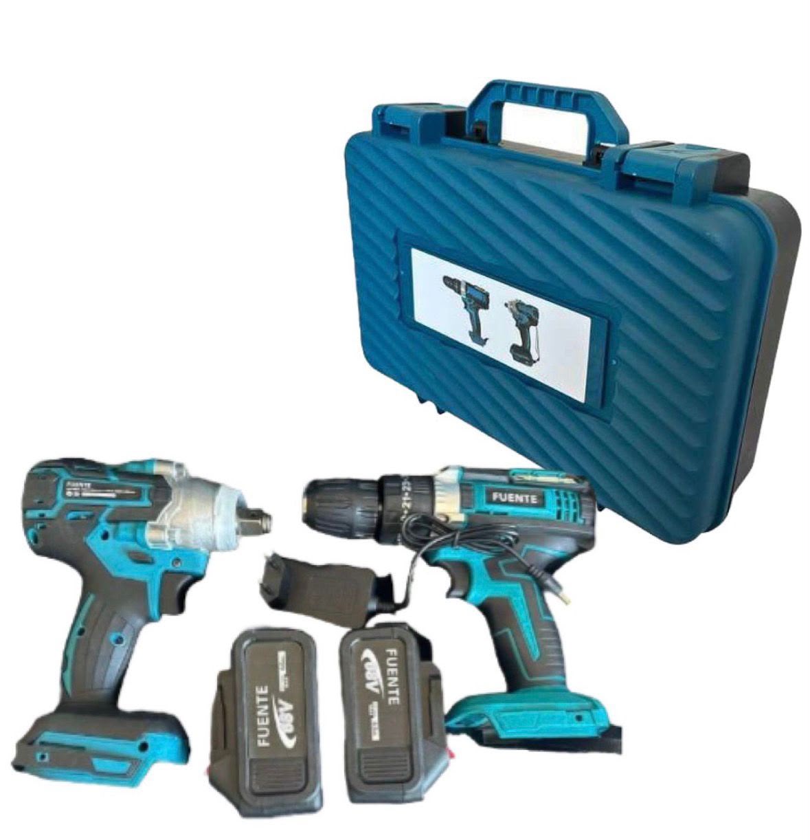Hammer-Drill & Impact Wrench 2pcs Set