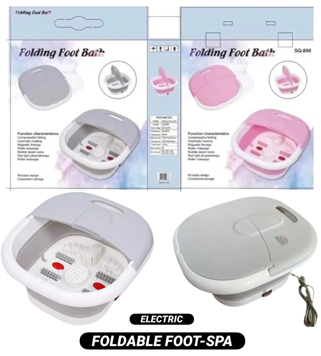 ELECTRIC FOLDABLE FOOT SPA