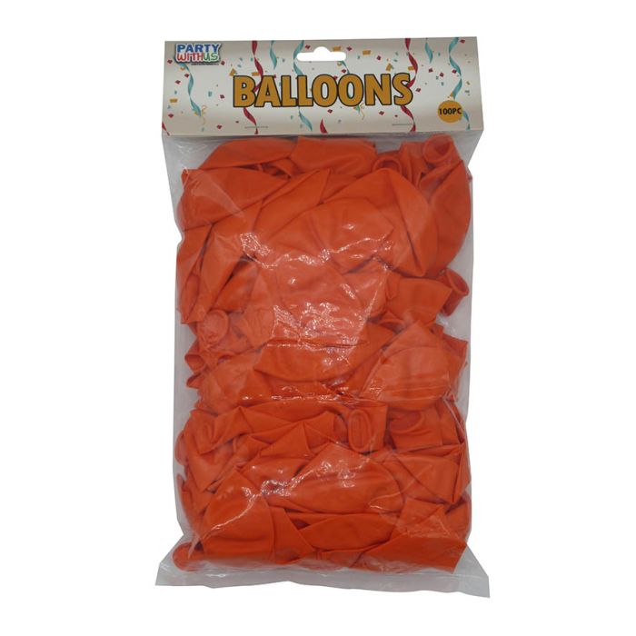 12 INCH LATEX STANDARD ORANGE 100CTP - 2.8G