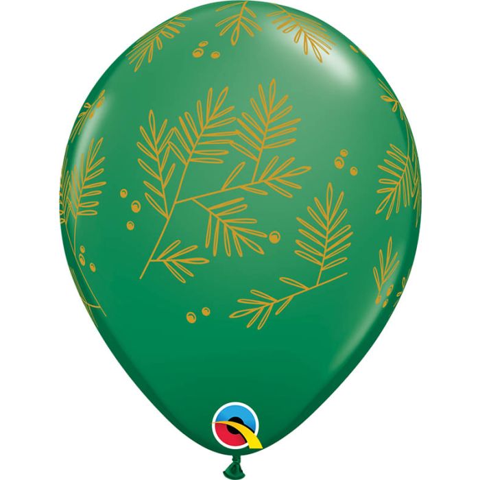 11 INCH LATEX RND CONTEMPORARY EVERGREEN 50CTP