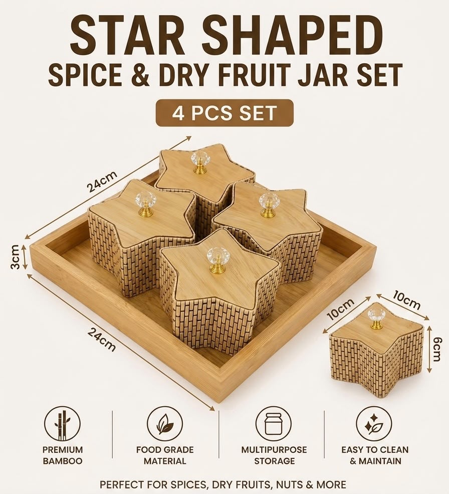 Bamboo Snack Serving Tray