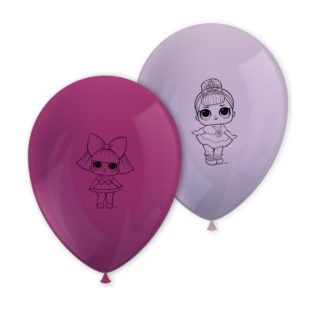 LOL GLITTERRATI 11INC PRINTED BALLOONS 8CT