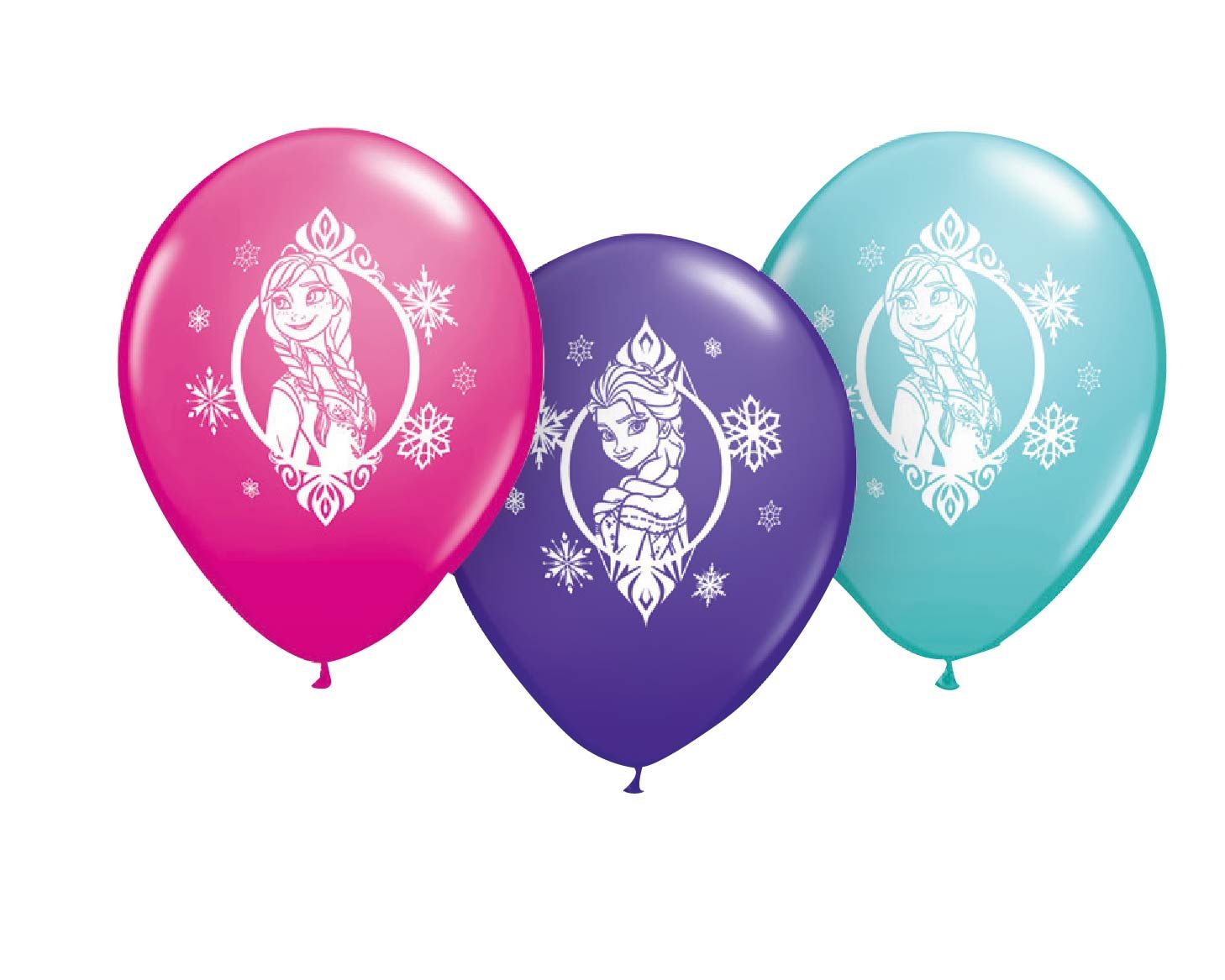11 INCH LATEX RND PRINTED FROZEN 2 SIDE PRNT 25CTP