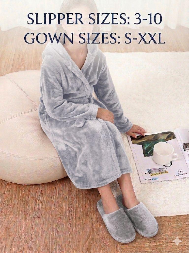 Gown And Slipper Combo