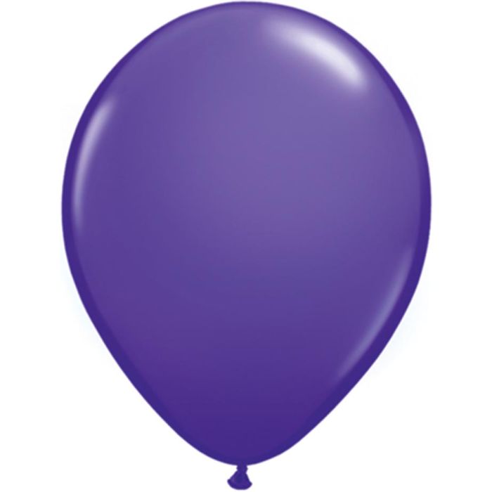 5 INCH LATEX PLAIN RND PURPLE VIOLET 100CTP