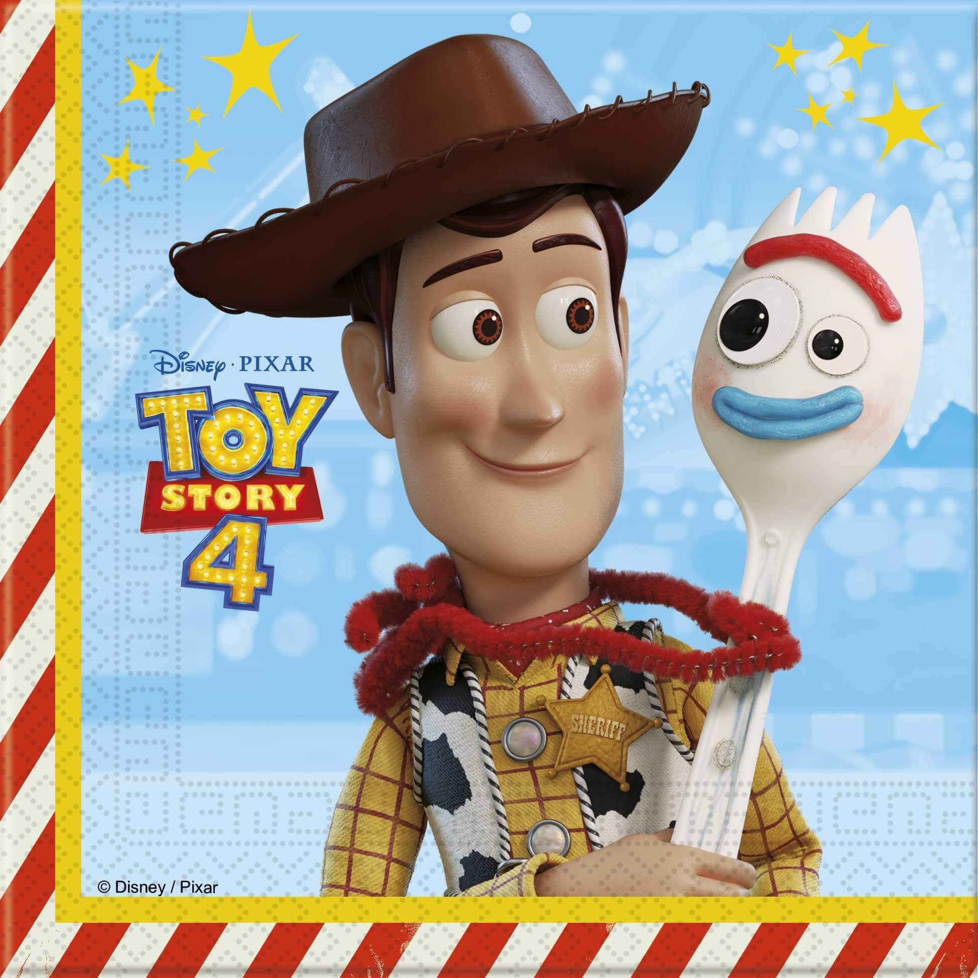 TOY STORY 4 TWO-PLY PAPER NAPKINS 33X33CM 20CT