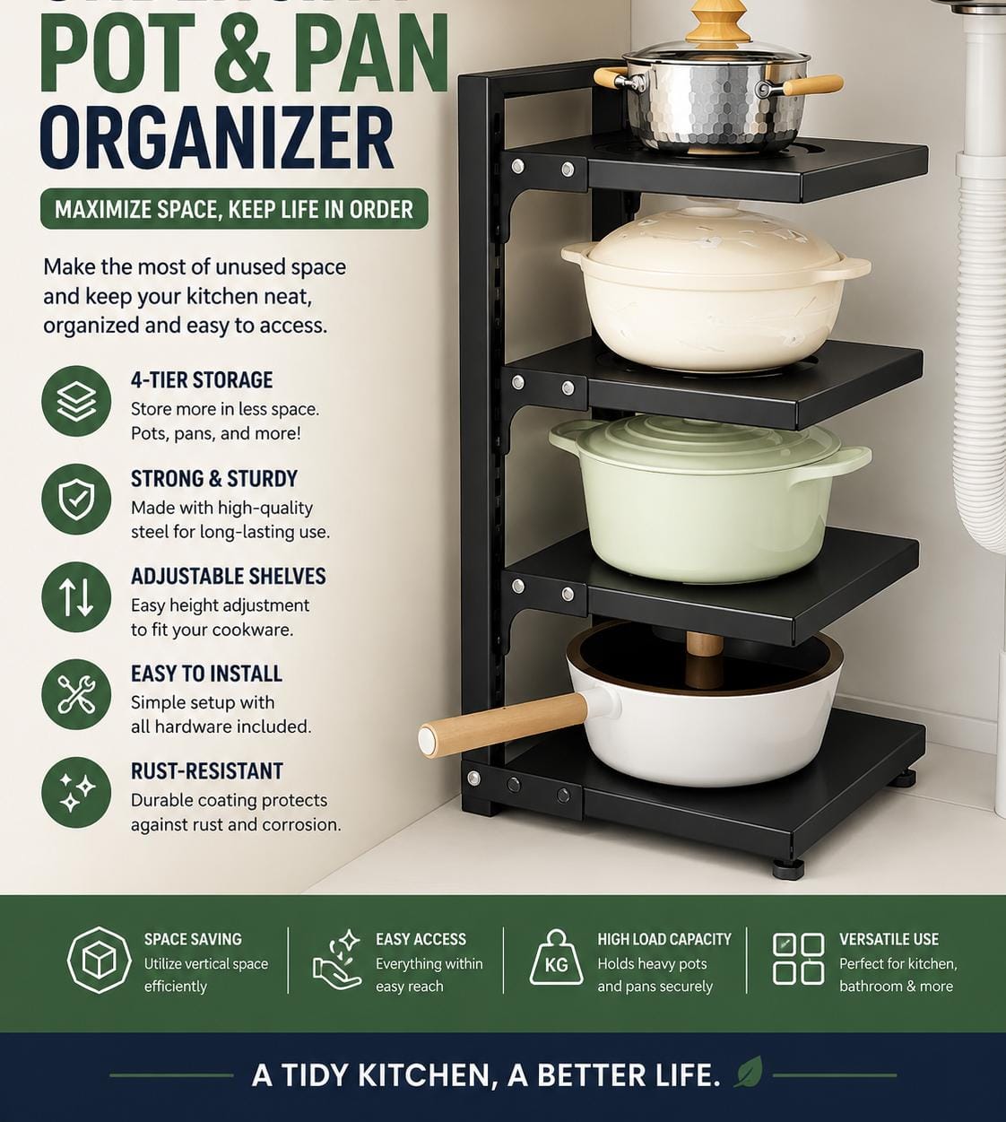 Pots and Pans Organizer