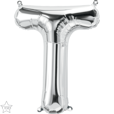 16 IN FOIL SILVER LETTER T AIR FILLED 1CTP