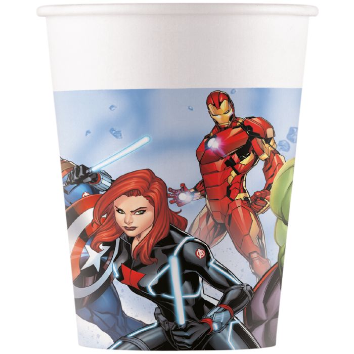 8 Piece Avenders Infinity Stones Paper Cups 200ml