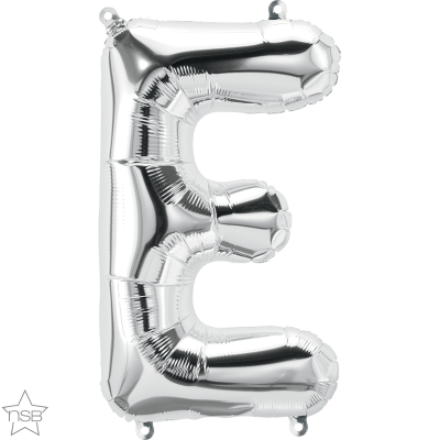 16 IN FOIL SILVER LETTER E AIR FILLED 1CTP