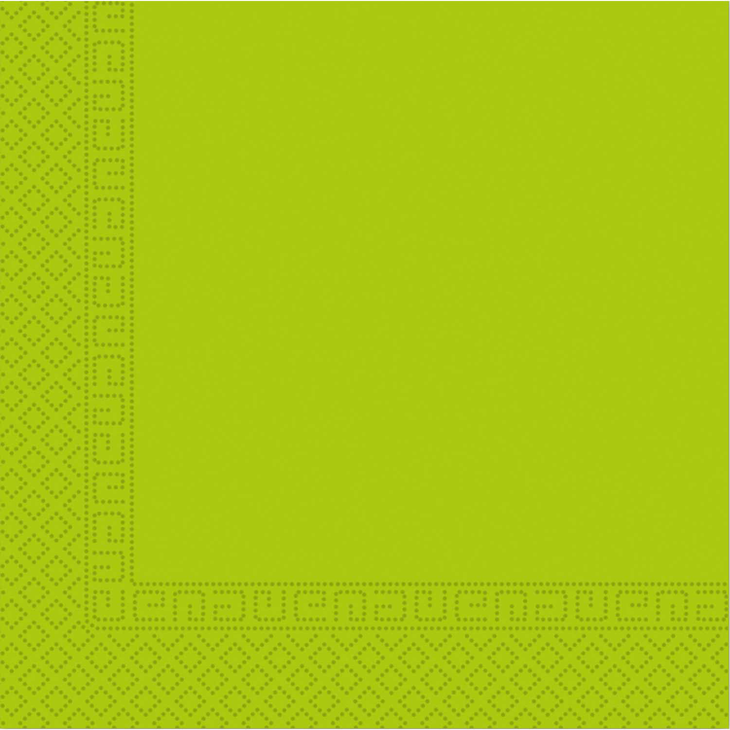 SOLID LIME GREEN THREE PLY PAPER NPKN 33X33CM 20CT