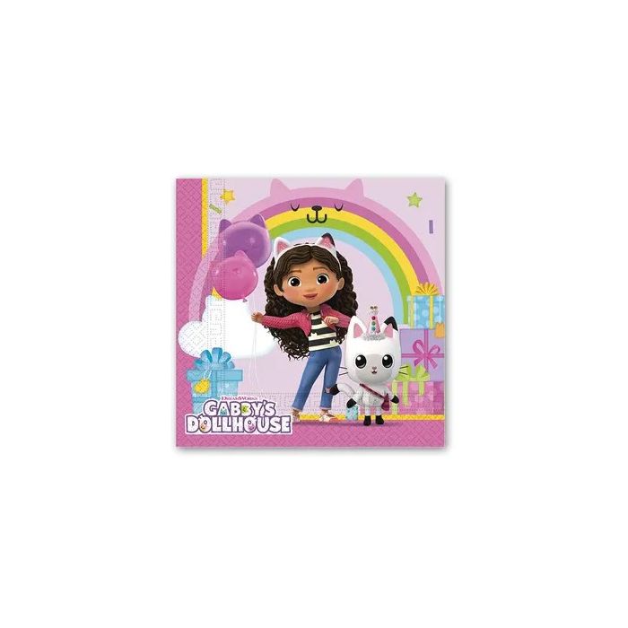 20 Piece Gabbys Hollhouse 2ply Paper Napkins