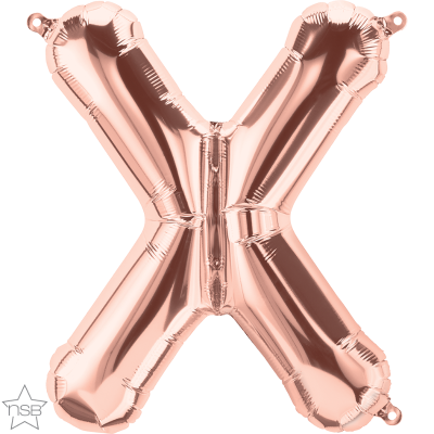 34 INCH FOIL ROSE GOLD LETTERS 1CTP