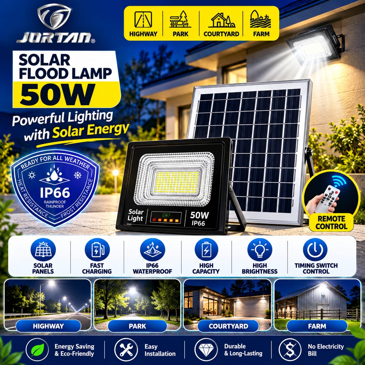 Solar Flood Light 50w
