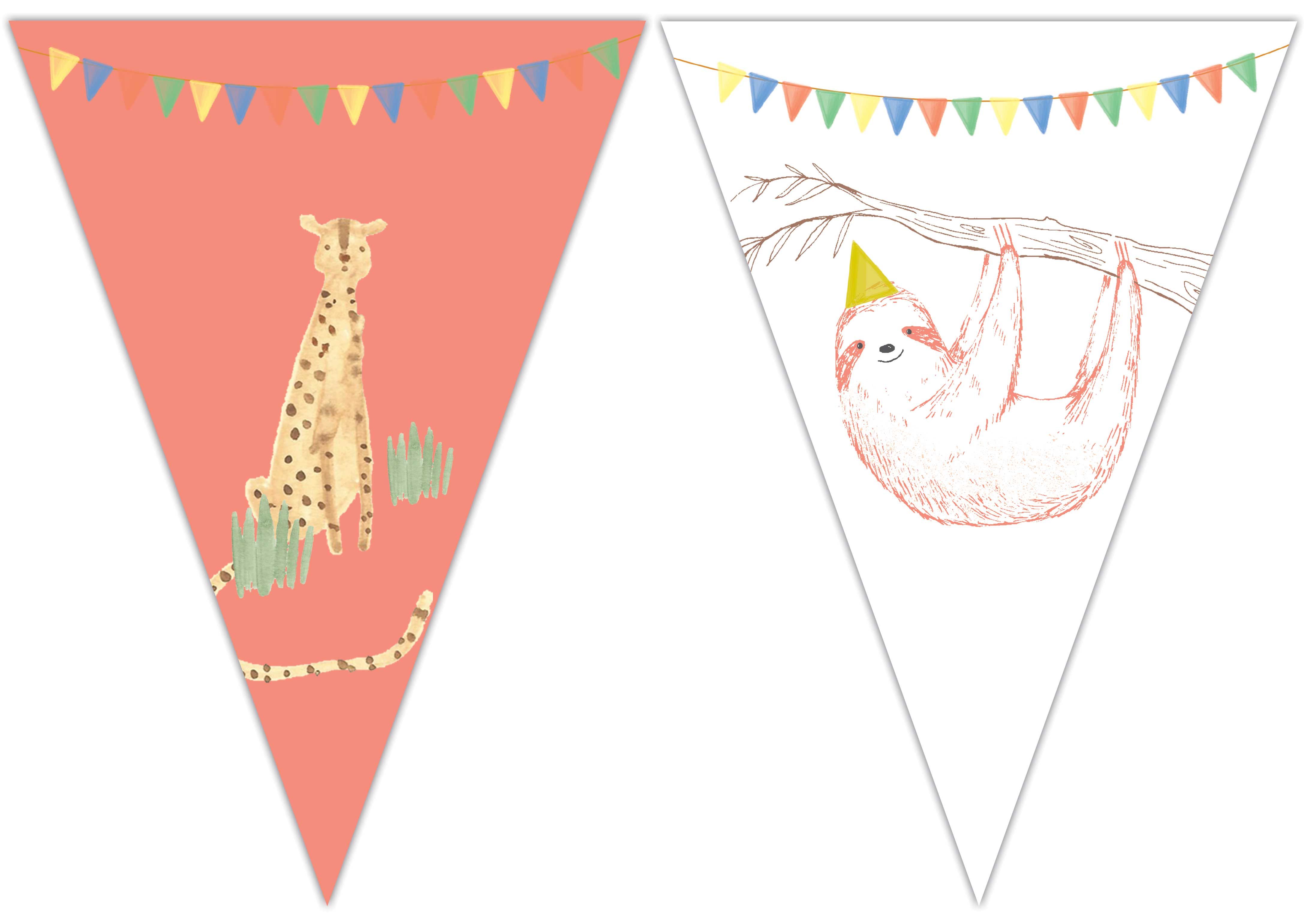 SAFARI TRIANGLE FLAG BANNER 9FGS 1CT