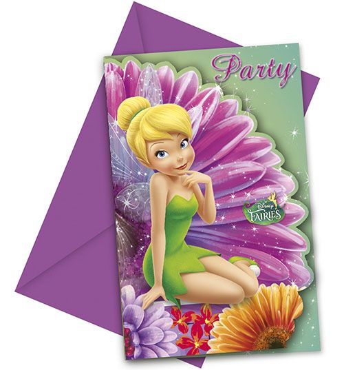FAIRIES MAGIC INVITATIONS & ENVELOPES 6CT