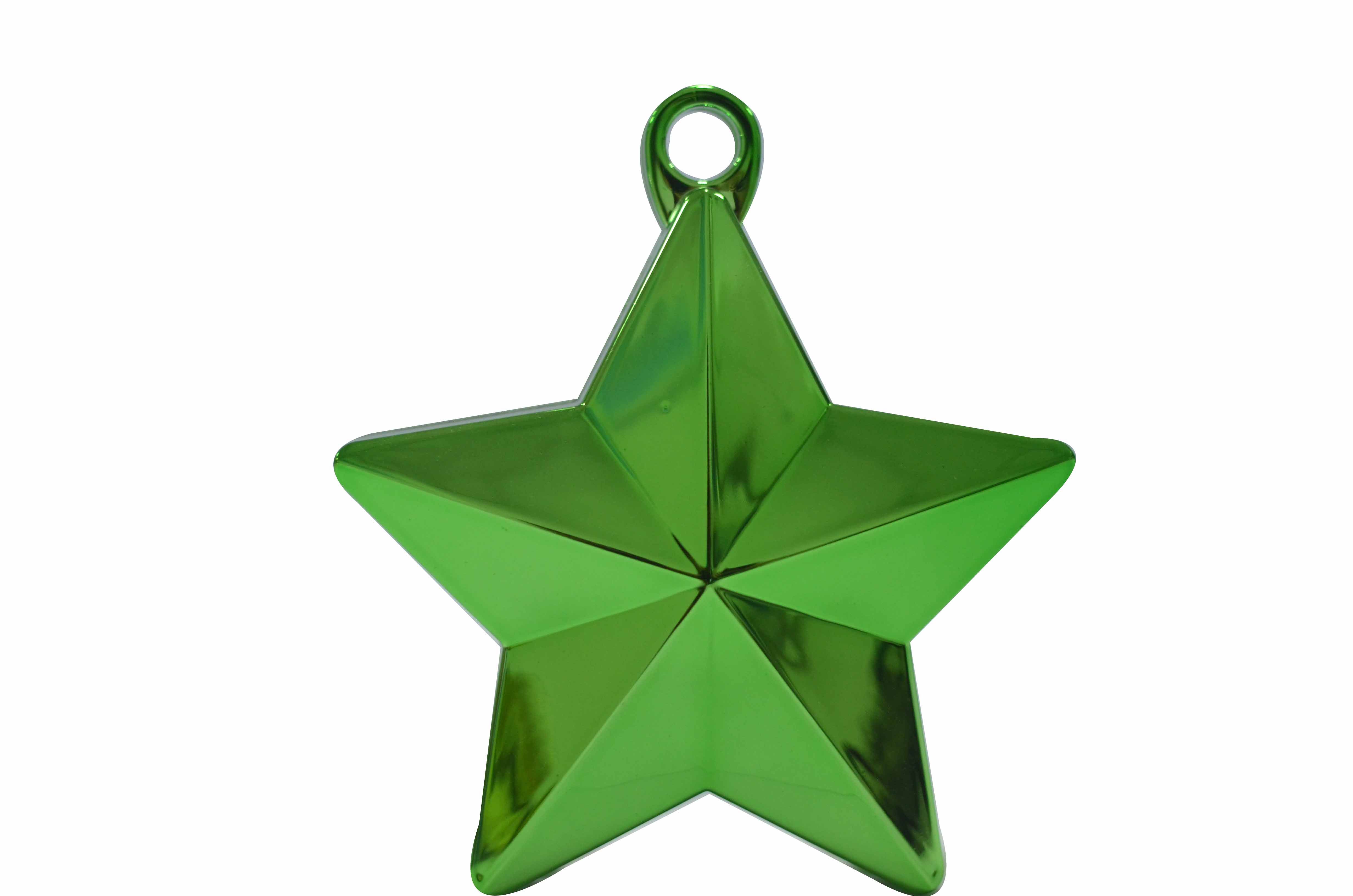 BALLOON WEIGHT STAR GREEN 28G 1CTP