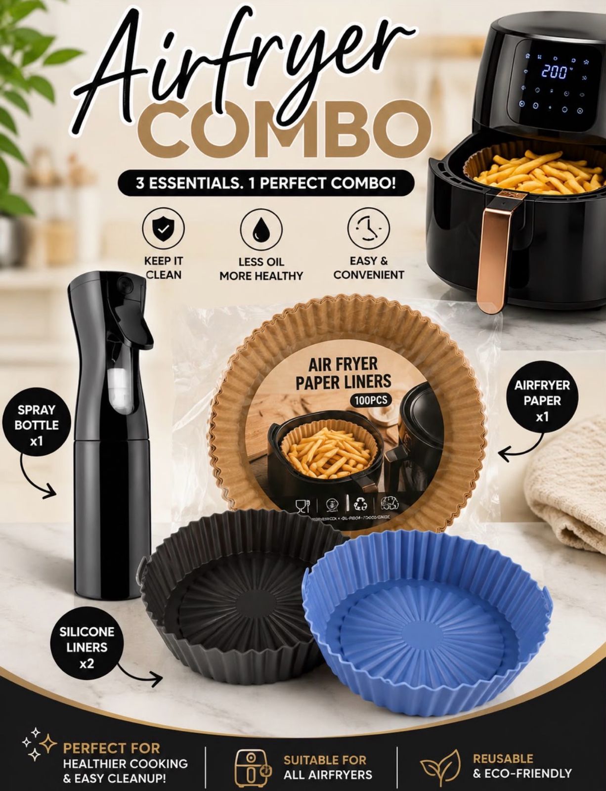 Airfryer Accessories Combo