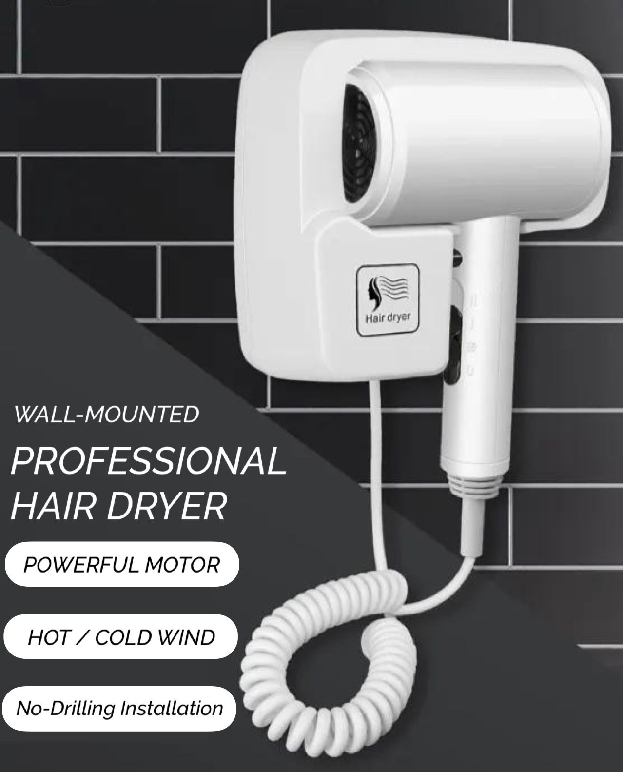 Wall Mounted Professional Hair Dryer