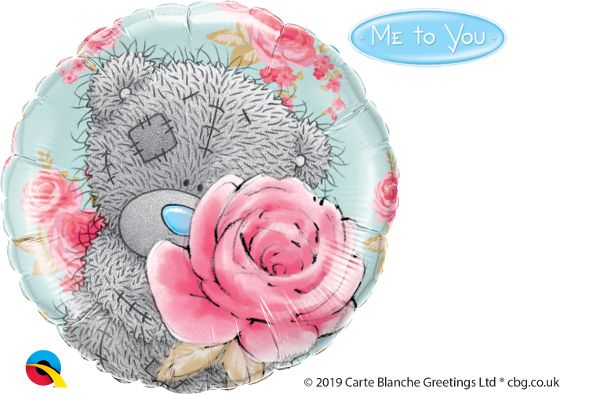 18 INCH FOIL TATTY TEDDY BIRTHDAY ROSES 1CTP