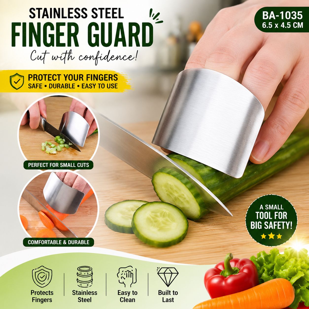 STAINLESS STEEL FINGER GUARD