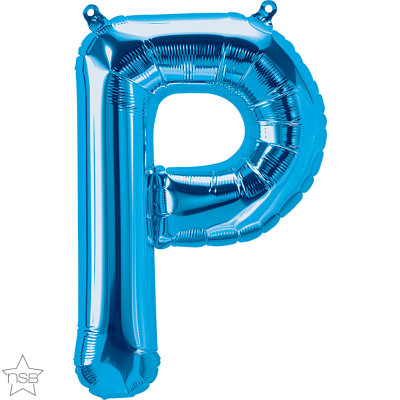 16 IN FOIL BLUE LETTER P AIR FILLED 1CTP